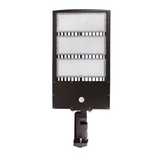 450W LED Pole Light with Dusk to Dawn Photocell, 5700K, High Voltage AC277 - 480V, Universal Mount Bronze, With 20KV Surge Protector, IP65 Waterproof, LED Parking Lot Lights - Outdoor Commercial Area Street Lighting, Gen14 - BUILDMYPLACE