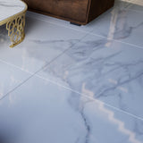 Statuario Vivian 48 in. x 48 in. x 8.5 mm Thickness, Polished Marble Look High Glossy Finish Porcelain Tile (31 sq. ft./Case & 2 PCS/Case)