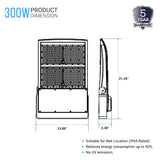 300w-led-flood-light-5700k-ac100-277v-black