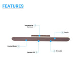led-wall-sconce-26w-3000k-brushed-brown-wall-sconce-lighting
