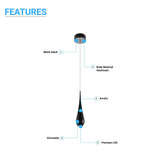 pyramid-shaped-7w-3000k-pendant-lighting