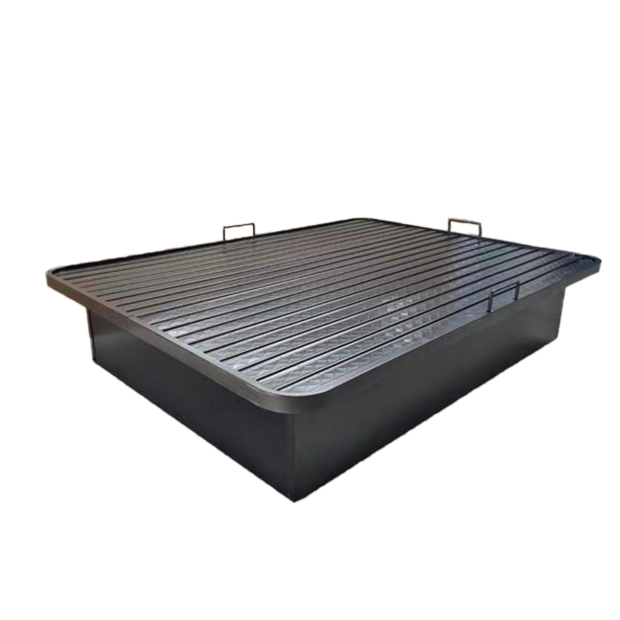 FULL XL Metal Bed Frame - 80 X 54 X 17 Inch Black Color Steel with Powder Coated Frame - 54KG