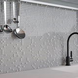 5/8 x 5/8 in Norwegian Ice Glass Quartz Blend Mosaic - BUILDMYPLACE