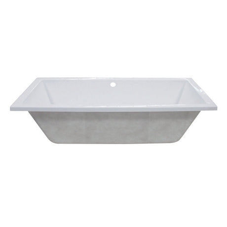 59 - Inch Acrylic Rectangular Drop - In Tub, White - BUILDMYPLACE