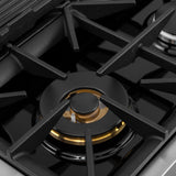 48 in. 6.7 cu. ft. 8 Burners Dual Fuel Range for Propane Gas in Stainless Steel with Kucht Horus Thermostat
