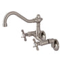 6" Adjustable Center Wall Mount Kitchen Faucet - BUILDMYPLACE