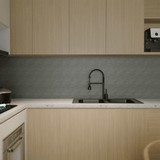 6 In Hexagon Nord Palladium Matte Color Body Porcelain Mosaic - BUILDMYPLACE