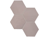 6 in Teramoda Petal Hexagon Glossy Pressed Glazed Ceramic Tile - BUILDMYPLACE