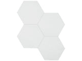6 in Teramoda Powder Hexagon Glossy Pressed Glazed Ceramic Tile - BUILDMYPLACE