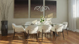 6 - Light 30" Wide Modern/Contemporary Cage LED Chandelier Ceiling Light, 70W, 3000K, 3500LM, Adjustable Height - BUILDMYPLACE