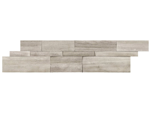 6 X 24 In Strada Mist Split Face Limestone Panel (6 SQFT/CTN)