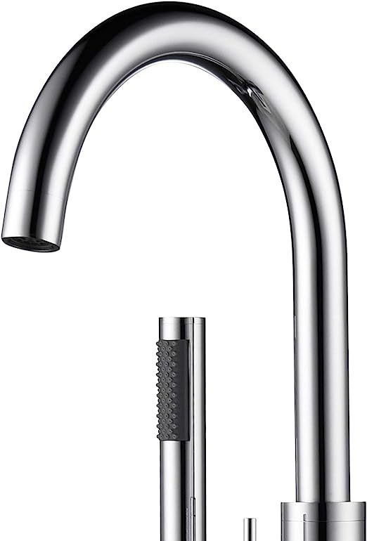 High Flow Freestanding Tub Filler, ‎44.7 x 8.5 x 9.65 inches