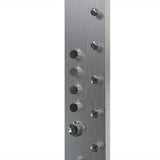 65 in. 6 - Jet Stainless Steel Shower Panel System with Fixed Round Rainfall Showerhead & Handheld Shower, Self - Cleaning & Jet Massage Feature - BUILDMYPLACE