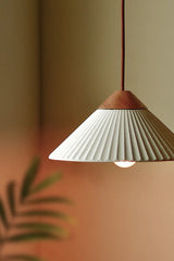 Summit Mountain Cream White Pendant Light, Max 20W, E26 Base, Damp Rated