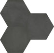 7 in Form Graphite Hexagon Matte Pressed Glazed Porcelain Tile - BUILDMYPLACE