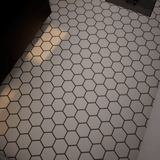 7 In Hexagon Form Sand Matte Pressed Glazed Porcelain - BUILDMYPLACE