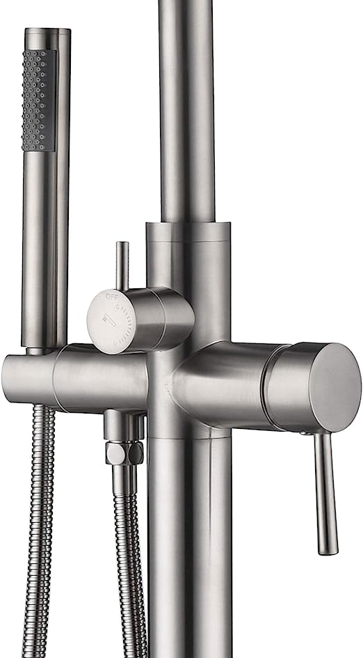 High Flow Freestanding Tub Filler, ‎44.7 x 8.5 x 9.65 inches