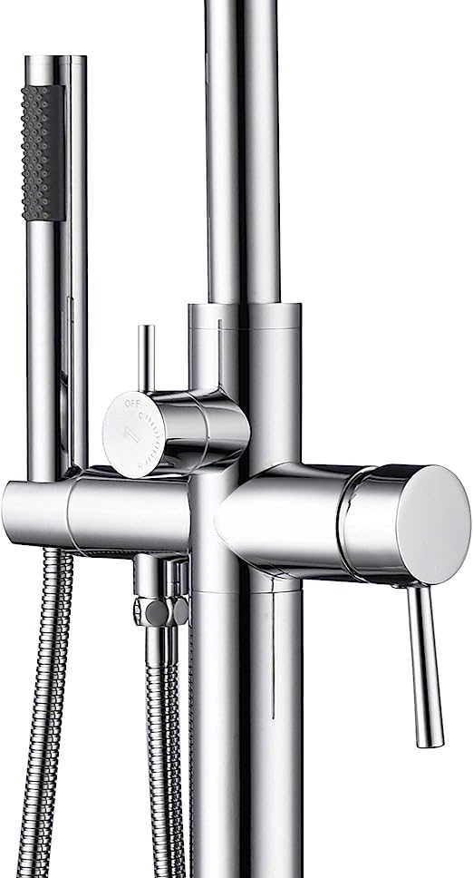 High Flow Freestanding Tub Filler, ‎44.7 x 8.5 x 9.65 inches
