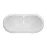 72 - Inch Double Slipper Clawfoot Tub with 7 - Inch Faucet Drillings - BUILDMYPLACE