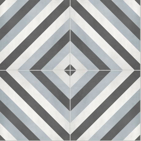 8 X 8 In Diamond Form Tide Matte Pressed Glazed Porcelain - BUILDMYPLACE