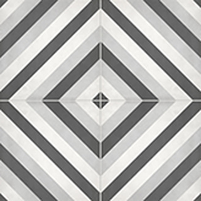 8 X 8 In Form Ice Diamond Matte Pressed Glazed Porcelain Tile - BUILDMYPLACE