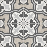 8 x 8 in. Form Sand Baroque Matte Pressed Glazed Porcelain Tile - BUILDMYPLACE