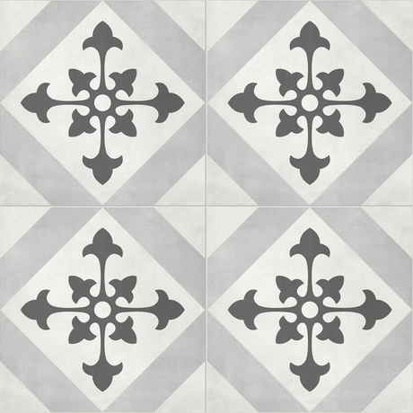 8 X 8 In Northstar Form Ice Matte Pressed Glazed Porcelain - BUILDMYPLACE