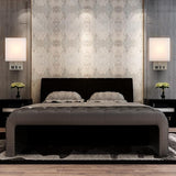 Modern LED Wall Sconce With 1 USB, 1 Switch, 1 Outlet - ETL Listed, Satin Nickel Finish W/ White shade