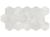 8.5 in Tapestri Grey Denim Hexagon Matte Pressed Glazed Porcelain Tile - BUILDMYPLACE