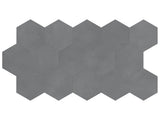8.5 in Tapestri Silk Hexagon Matte Pressed Glazed Porcelain Tile - BUILDMYPLACE