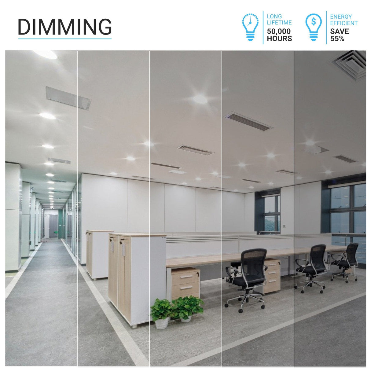6" 12W LED Slim Panel Recessed Ceiling Light CCT Changeable 2700K/3000K/3500K/4000K/5000K, with Junction Box, Round - BUILDMYPLACE