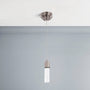 8W Dimmable LED Pendant Ceiling Light, 3000K (Warm White), Seedy Glass Shade, Dimmable, 400 Lumens, ETL Listed - BUILDMYPLACE