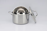 KUCHT Culinary Professional 3 Ply Stainless Steel 10 Piece Cookware Set