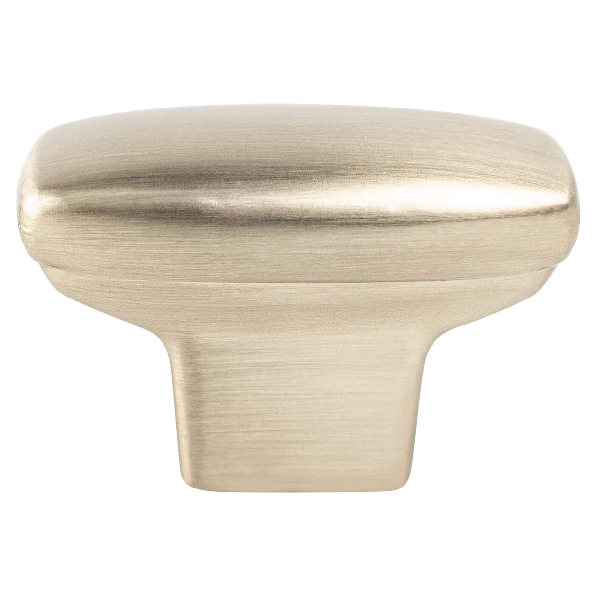 Transitional Advantage One Champagne Rounded Rectangle Knob