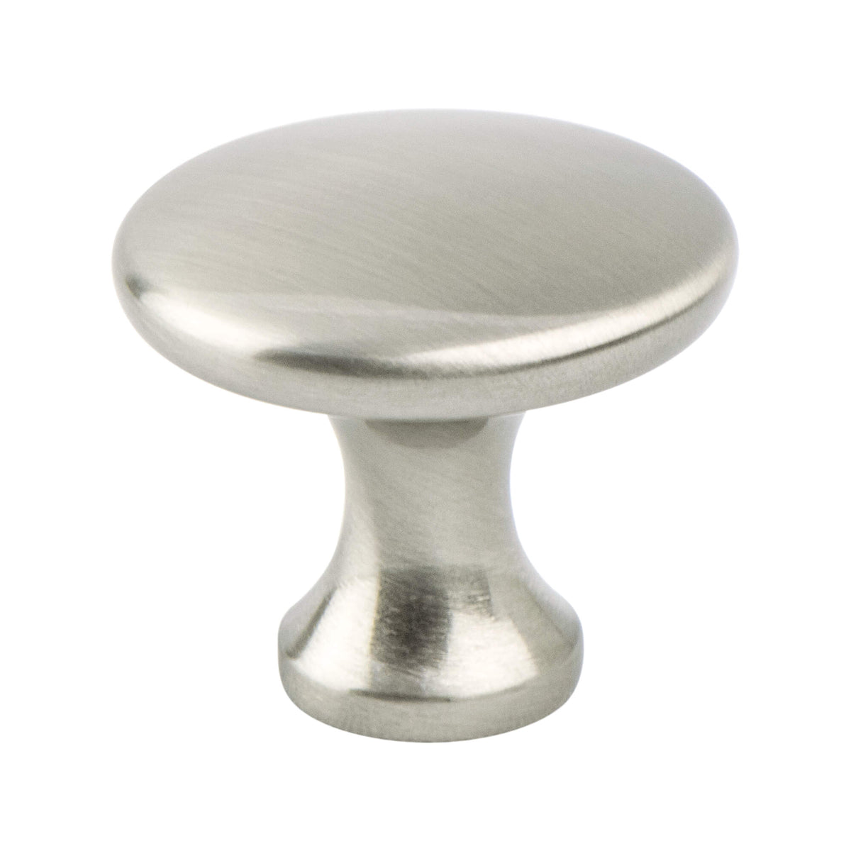 Contemporary Advantage Five Brushed Nickel Narrow Round Knob