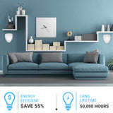 9W LED Indoor Wall Sconce, 5000K (Daylight White), 550LM, Brushed Nickel Wall Mounting Light, Dimmable, Hallway Light Fixtures - BUILDMYPLACE