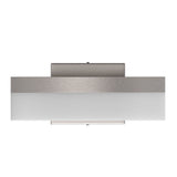 9W LED Wall Sconce Light, 3000K Warm White 500LM 120V Brushed Nickel Finish, ETL Listed, Dimmable, Hallway Light Fixtures - BUILDMYPLACE