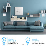 9W Square Shape LED Wall Sconce, 3000K Warm White, 500LM, Clear Glass, Wall Mount, 120V Triac Dimmable ETL Damp Location - BUILDMYPLACE