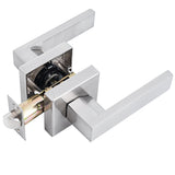 Ivanees Heavy Duty Passage Leverset in Satin Nickel Finish with Exposed Screws