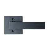 Ivanees Single Dummy Lever Handle in Matte Black Finish with Concealed Screws