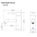 ZLINE Autograph Edition Aloha Bath Faucet in Matte Black (ALH-BF-MB)