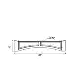 Portland Chestnut - 48 Inch Valances Accessories - 48" Width x 9" Height x .75" Depth