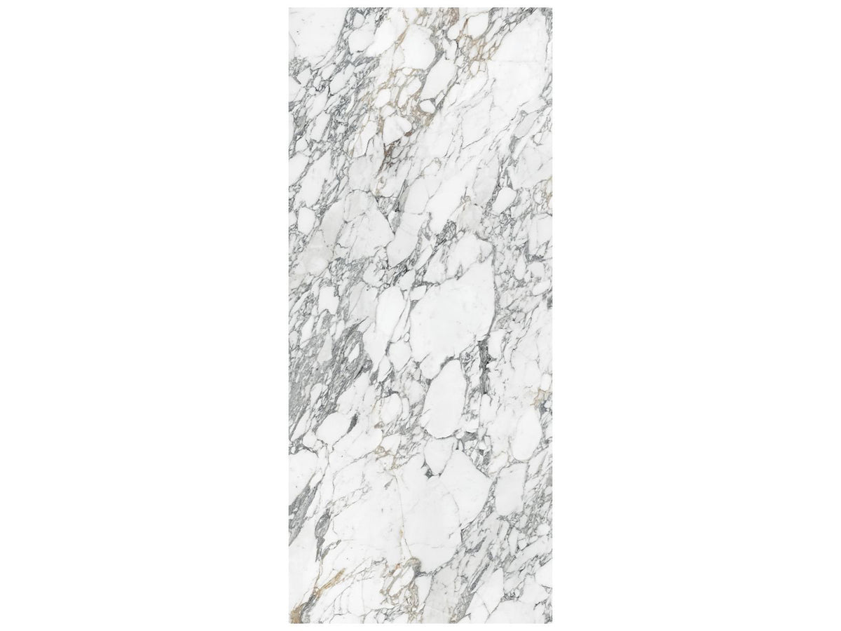 48 x 110 in Majesto Arabescato Corchia Polished Rectified Colorsync Sintered Slab 6 mm