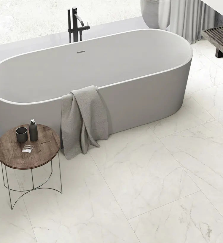 Anatolia - Majesto 48 x 110 in Ariel Bianco Honed Rectified Sintered Stone Porcelain Slab 6 mm (1/4 in)