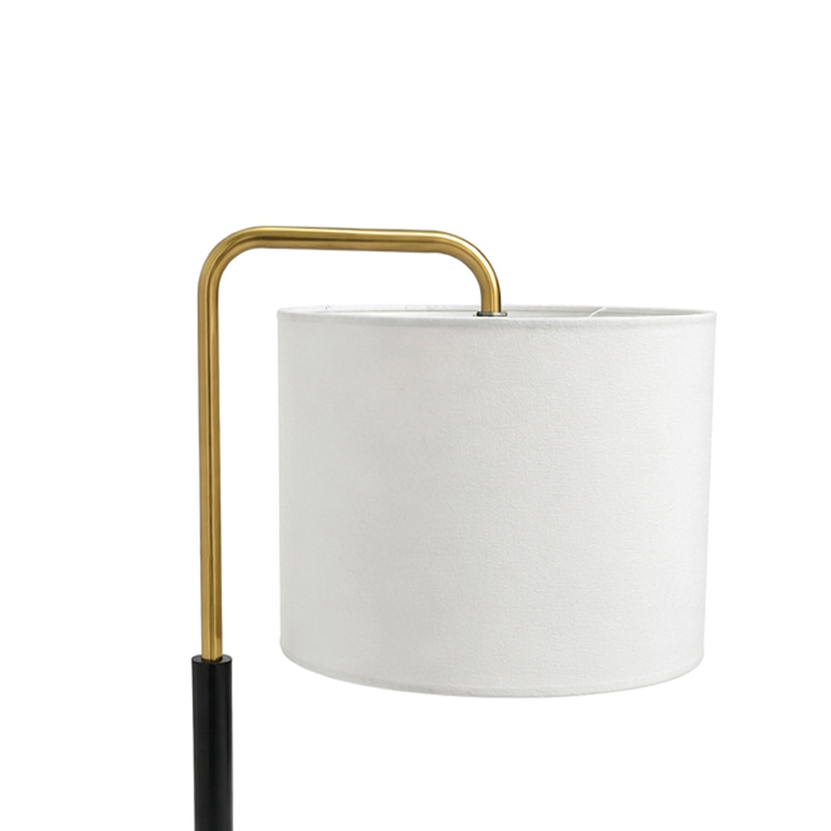 12″D x 23″H Modern Desk Lamp with White Linen Shade – Black or Brushed Brass Finish - 4 Pack