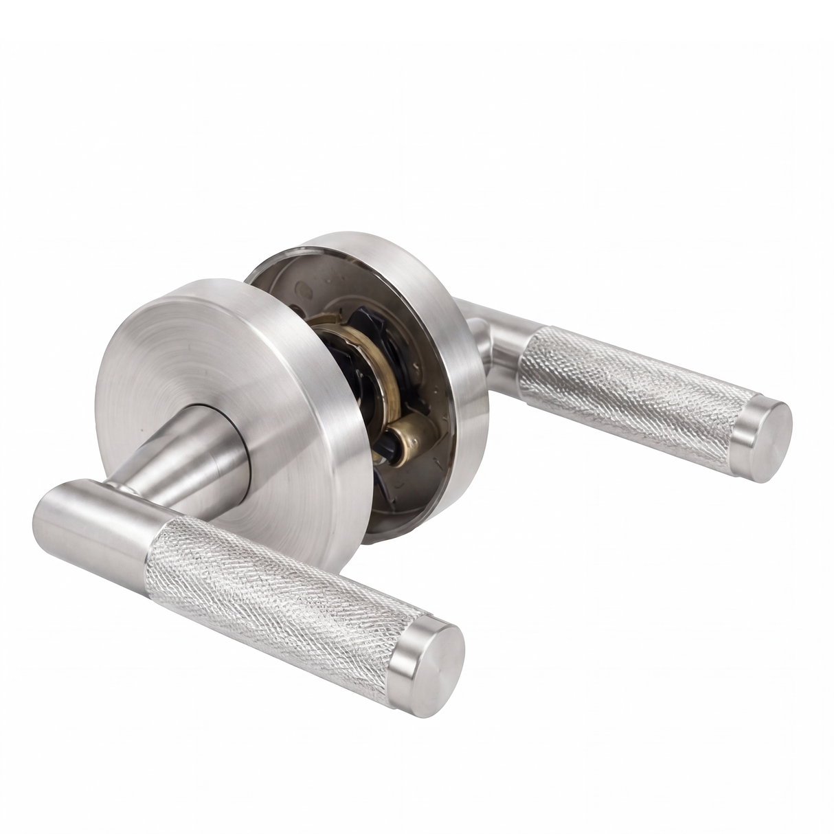 Ivanees Heavy Duty Passage Leverset in Satin Nickel Finish with Concealed Screws