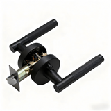 Ivanees Heavy Duty Privacy Leverset in Matte Black Finish with Concealed Screws