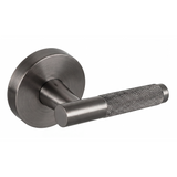 Ivanees Single Dummy Lever Handle in Brushed Gun Metal Finish with Concealed Screws