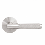 Ivanees Single Dummy Lever Handle in Satin Nickel Finish with Exposed Screws