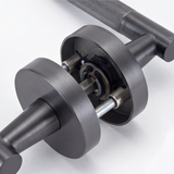 Ivanees Heavy Duty Passage Leverset in Brushed Gun Metal Finish with Concealed Screws